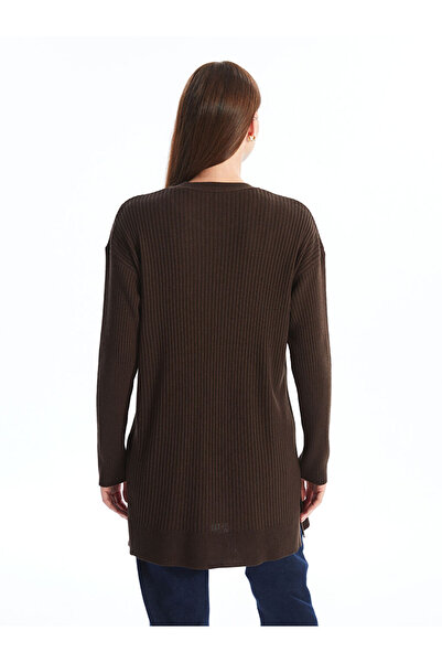 LC Waikiki Lcw Crew Neck Plain Long Sleeve Women's Knitwear Tunic