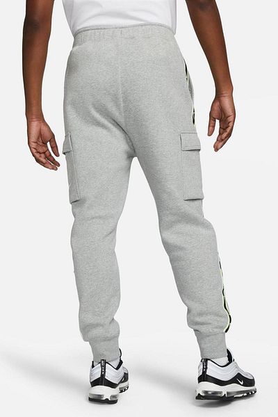Nike Αθλητικά ρούχα Repeat Standard Fit Cut Hooded Cargo Ανδρικό Φούτερ με τσέπες Γκρι