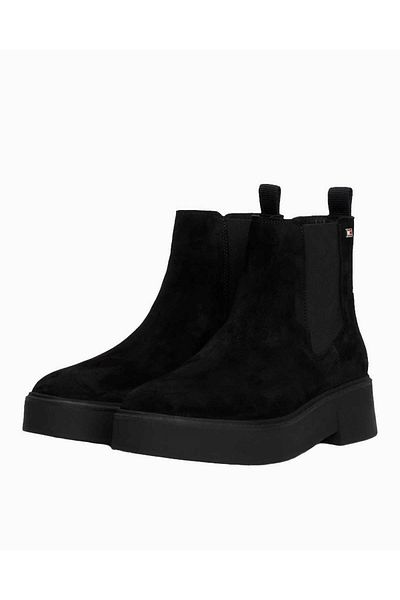 Tommy Hilfiger Tommy Hilfiger Black Booties Womens Shoes