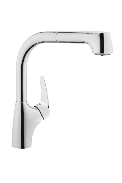 Artema V3 A42151 صنبور مطبخ قابل للسحب، كروم