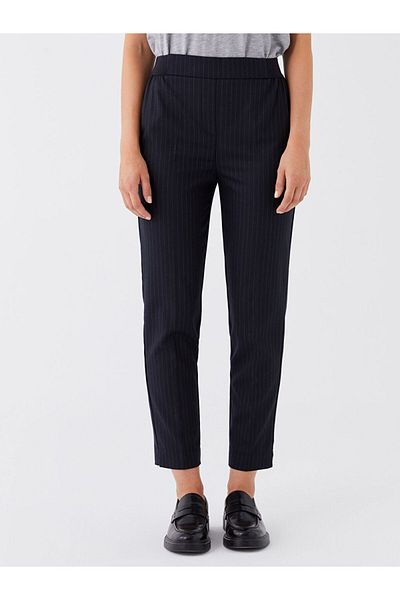 LC Waikiki Striped Women's Trousers - Elastic Waist