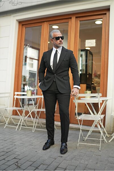 Fc Plus İSPANYOL YAKA SAFARİ TAKIM ELBİSE