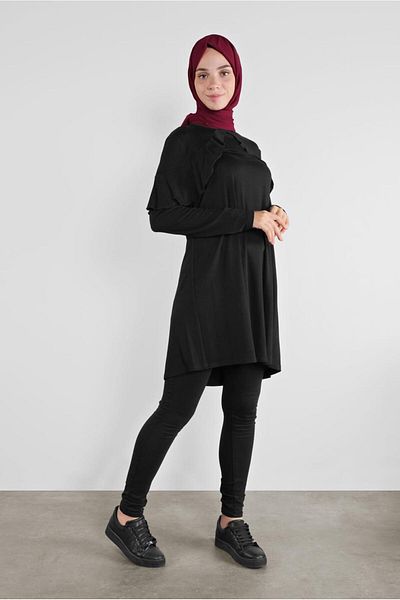 Alvina 41237 Model Flywheel Tunic - Collar Detail