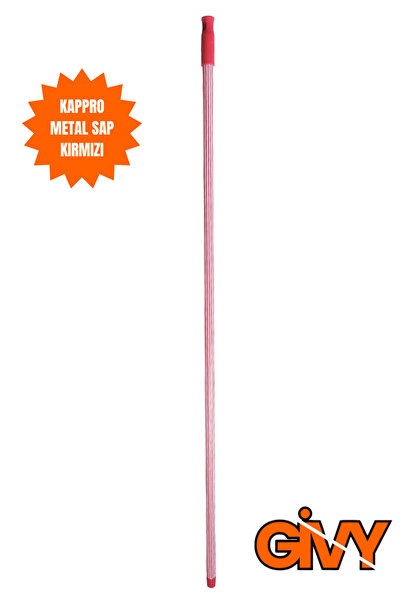 GİVY Kappro Metal Fırça-Çekpas Sapı Kırmızı 120 cm
