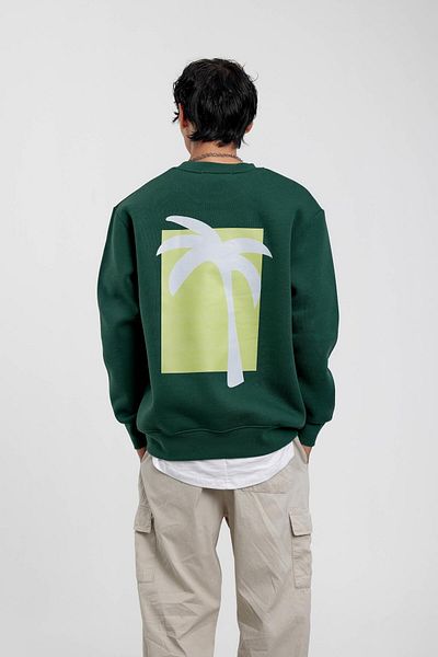 NOMARC Φούτερ με στάμπα Green Holiday Palm