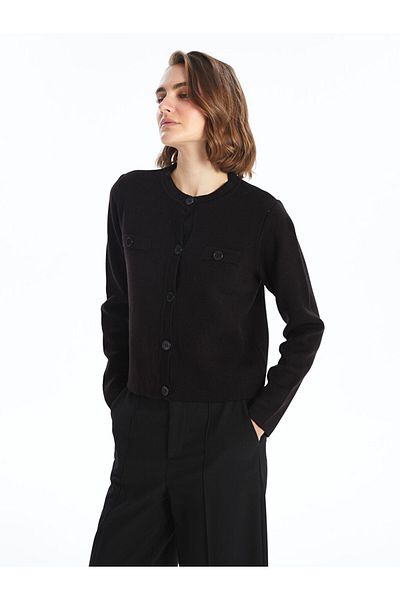 LC Waikiki Women's Knitwear Cardigan - Crew Neck