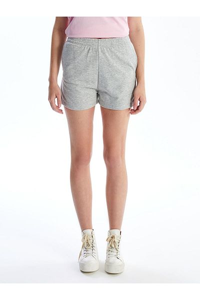 LC Waikiki Lcw Women's Elastic Waist Straight Shorts Fast Fashion