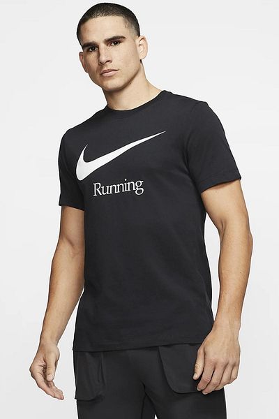 Nike Running Dri Fit Ανδρικά T-shirts Ανδρικό μπλουζάκι για τρέξιμο μαύρο