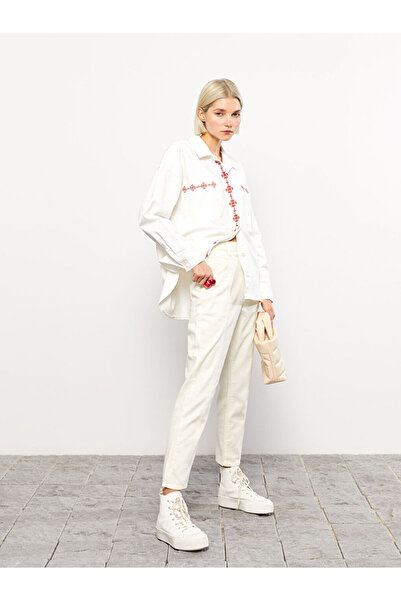 LC Waikiki Standard Fit Straight Gabardine Women's Trousers