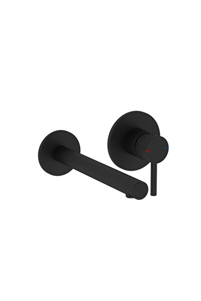 VitrA Origin A4258136Wtc Concealed Basin Mixer (Surface Mounted Assembly-Two Handles), Matte Black