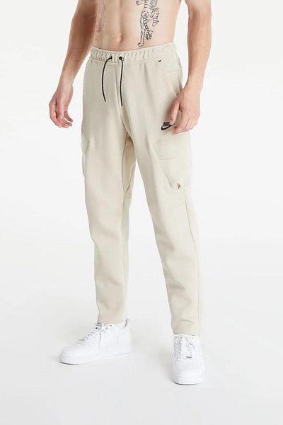 Nike Tech Fleece Utility Cargo Pants Brown Long Cut Men's Sweatpants