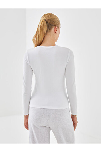 LC Waikiki Γυναικείο κορμάκι με μακρύ μανίκι με λαιμόκοψη