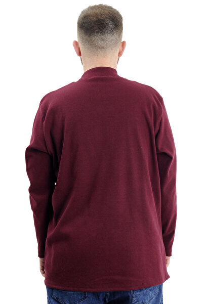 ModeXL Long Sleeve Half Fisherman Sweater - Plus Size Plum 22558