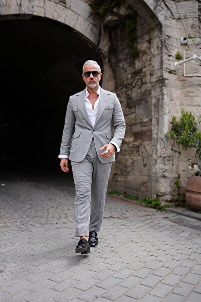 Fc Plus İSPANYOL YAKA SAFARİ TAKIM ELBİSE