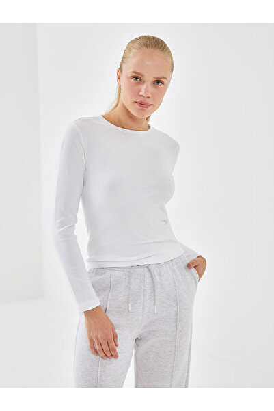 LC Waikiki Γυναικείο κορμάκι με μακρύ μανίκι με λαιμόκοψη