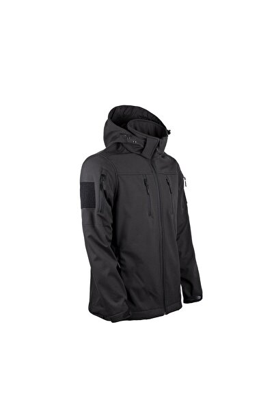 Evolite EVOLİTE ALPHA TACTİCAL  SOFTSHELL ERKEK OUTDOOR MONT SİYAH