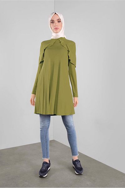 Alvina 41237 Μοντέλο Flounced Tunic - Λεπτομέρεια γιακά