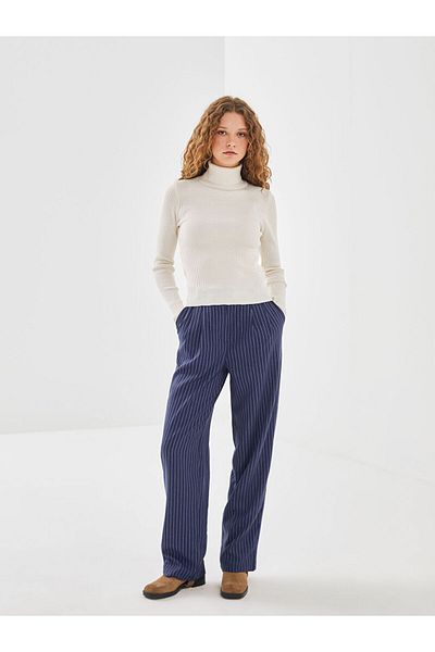 LC Waikiki Turtleneck Textured Women's Knitwear Sweater