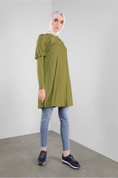 Alvina 41237 Μοντέλο Flounced Tunic - Λεπτομέρεια γιακά