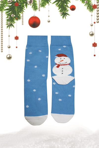 bistil Bistyle New Christmas Gift Women Men Snowman Christmas Socks