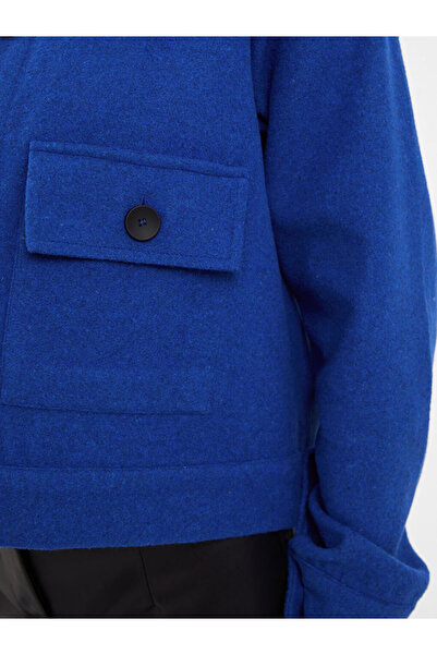 LC Waikiki Jachetă de cămașă pentru femei, cu mânecă lungă, ștanțată