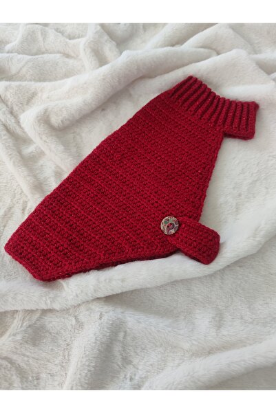 POFUDUQO Kırmızı Kedi& Köpek Kazak