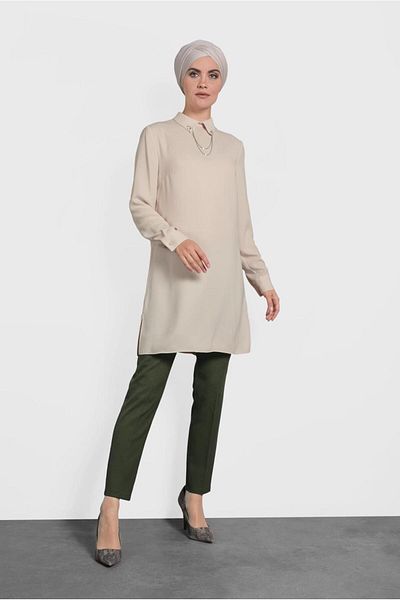 Alvina 40210 Model Chiffon Tunic