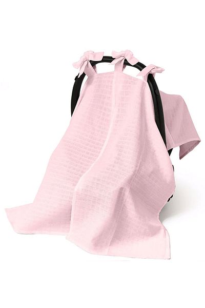 DEUX LAPINS Muslin Stroller Cover Innocent Pink Pink 0 Month