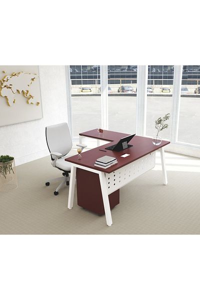 Mahmayi Bentuk 139-16L Apple Cherry Modern Workstation