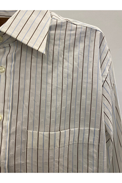 Yils LONDON 100% бавовняна сорочка для чоловіків з візерунком і смужками