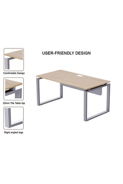 Mahmayi Carre 5114 Modern Workstation without Drawer Computer Desk Coco Bolo Ideal for Home