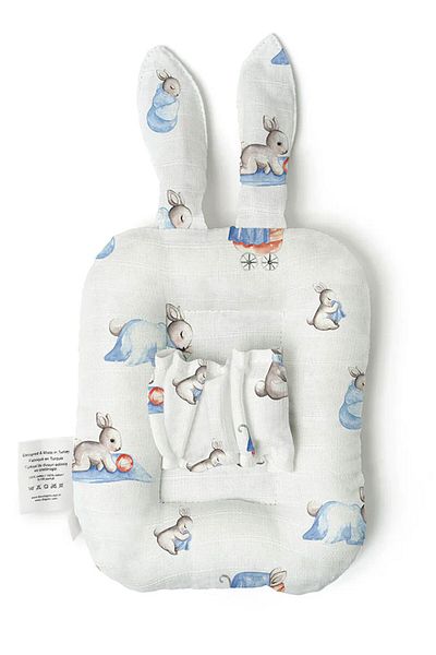 DEUX LAPINS Μαξιλάρι θηλασμού Anne Muslin Bébé Lapin