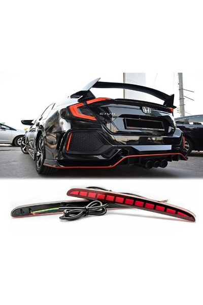 İthal Honda Civic Fc5 Type-R Rear Bumper Led