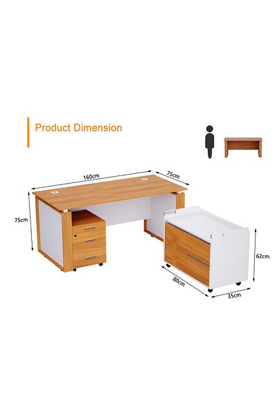 Mahmayi Zelda M191-16L Modern Workstation