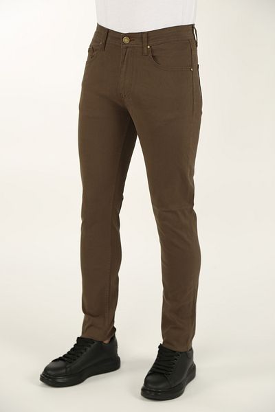 DAKSEL Men's 5 Pocket Classic Skinny Mink Jeans