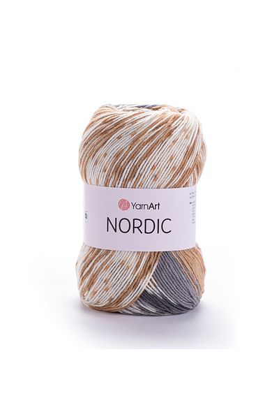 Yarnart Nordic - Μαρμάρινο Χέρι Πλεκτό Νήμα Ebruli-657