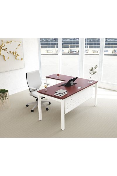 Mahmayi Figura 72-18L Apple Cherry Modern Workstation without Drawer