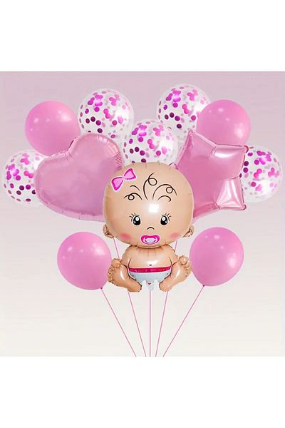 CANSIN Pebeğ Baby Balloon Set - Gender Girl