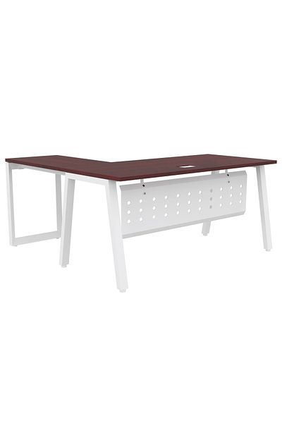 Mahmayi Bentuk 139-14L Apple Cherry Modern Workstation without drawer