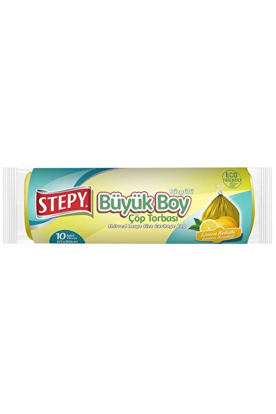 STEPY Büzgülü Büyük Boy Çöp Torbası (Limon)