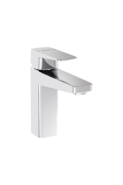VitrA Root Square A42731ENR BluEco Lavabo Bataryası, Yüksek, Krom