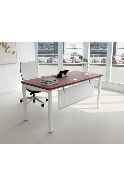Mahmayi Figura 72-18 Apple Cherry Modern Workstation without Drawer