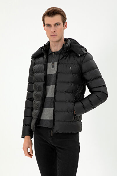 U.S. Polo Assn. Men's Black Leather Jacket 50297249 -001