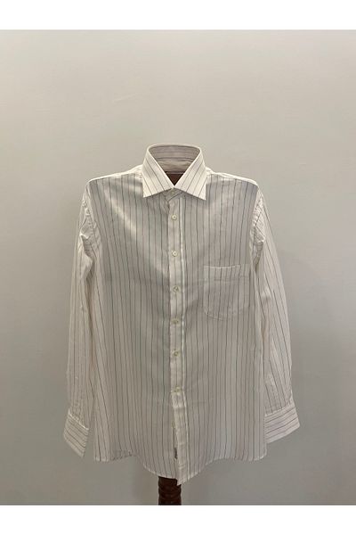 Yils LONDON Cămașă BĂRBAȚI 100% BUMBAC NEGRU CU DUNĂ ROȘIE