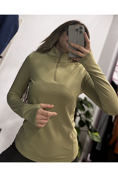 Daves Premium Quality Half Zipper Finger Detailed Blouse--Soft Inside Fleece