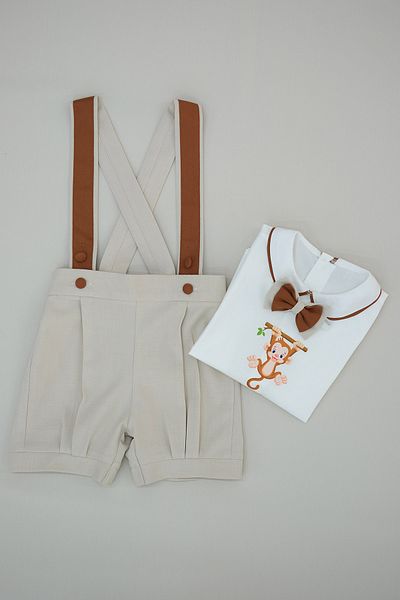 annerüyası Panty Printed Shorts Salopette Suit