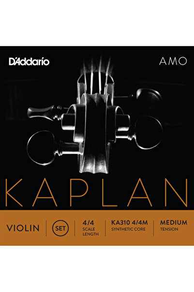 Daddario KA310 4/4M KEMAN TEL SETİ, KAPLAN AMO, 4/4 SCALE, MEDIUM TENS KAPLAN...