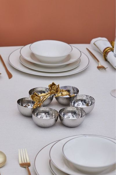 Karaca Home Karaca Tulip Decorative 6-Piece Snack Bowl
