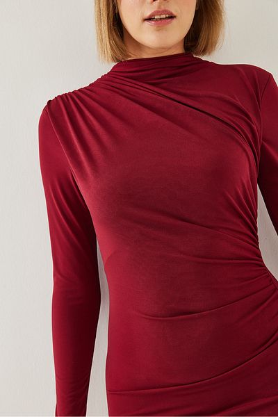 Bianco Lucci Gerafftes Minikleid für Damen 60251843