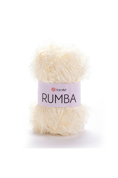 Yarnart RUMBA - Κρέμα Glitter Φόρεμα με κορδόνι - Cream-108